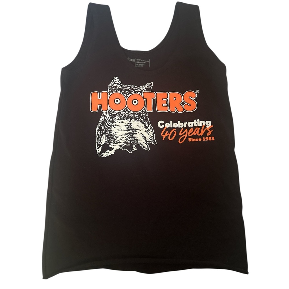 Hooters 40th Anniversary Black Tank
